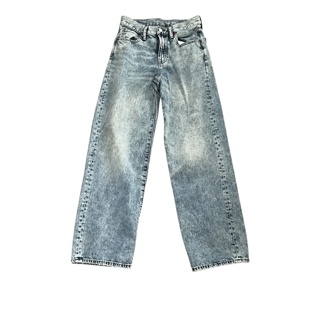 Gap 90’s loose fit distressed wide leg jeans